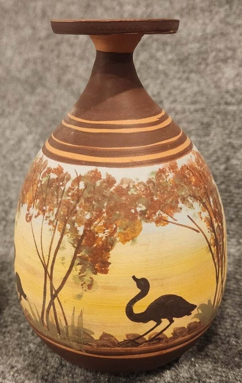 Vintage Pietroanti Ceramiche Grottaglie Ceramic Pitcher Vase Italy